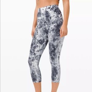 Lululemon Wunder Under Marble Dye 21” Leggings